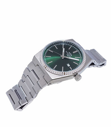 Stratos Date Green Dial / Stainless Steel Bracelet Green Dial