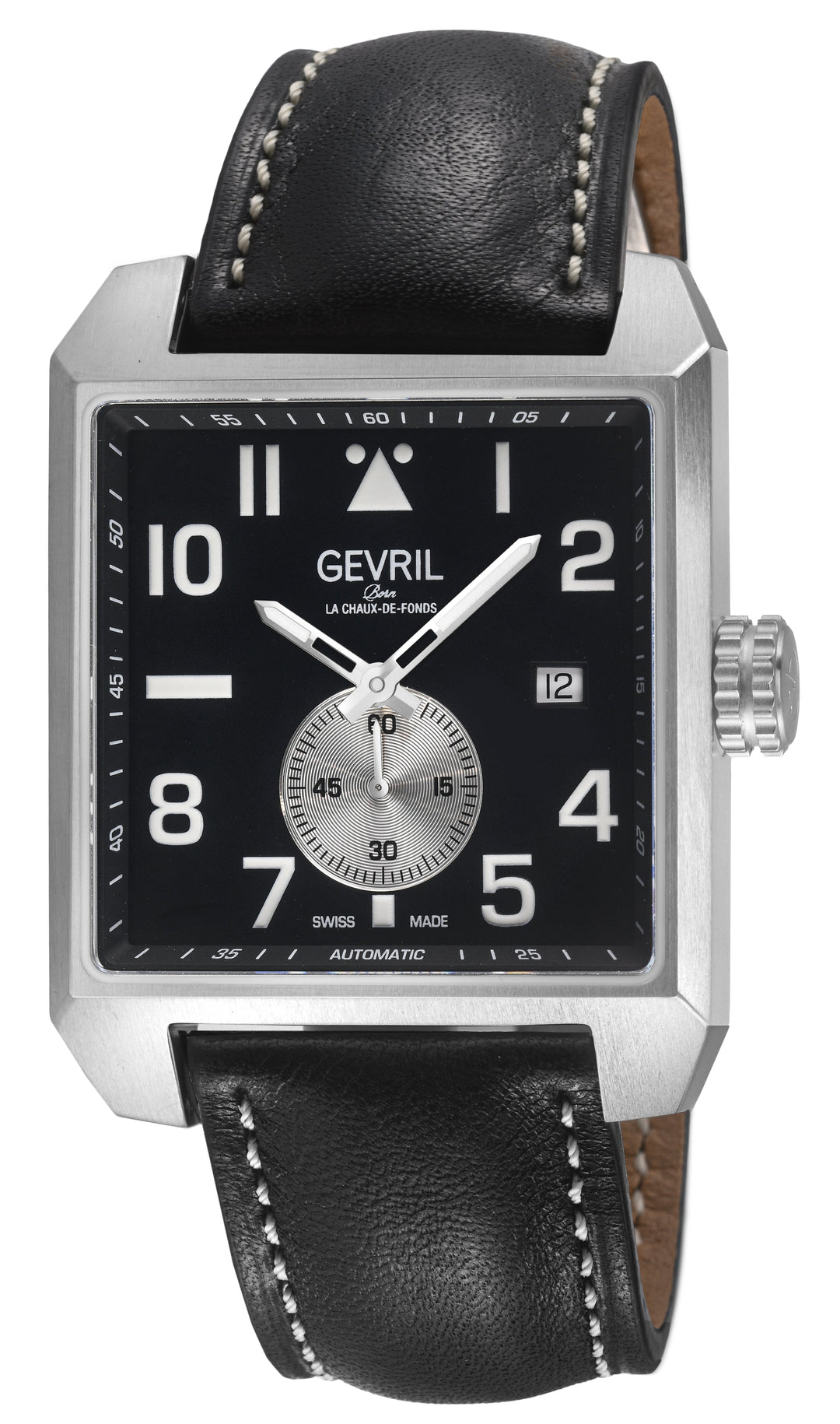 Herald Square-Sub Dial Black Dial / Black Leather Strap Black Dial