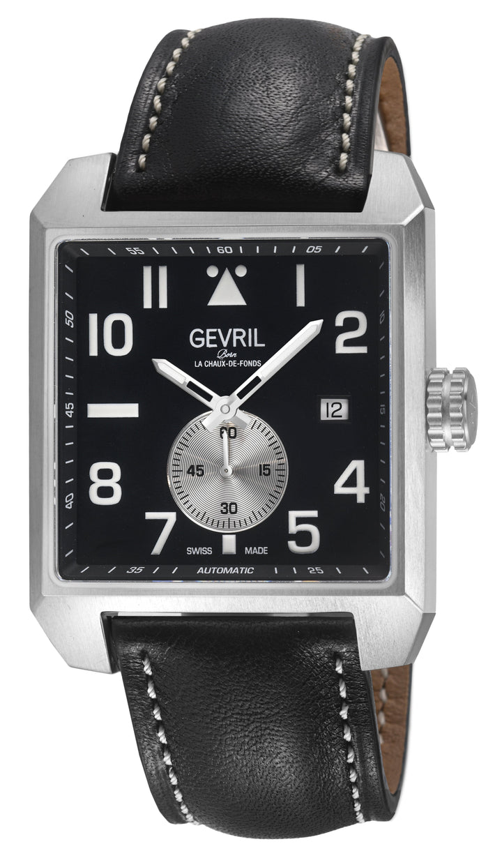 Herald Square-Sub Dial Black Dial / Black Leather Strap Black Dial