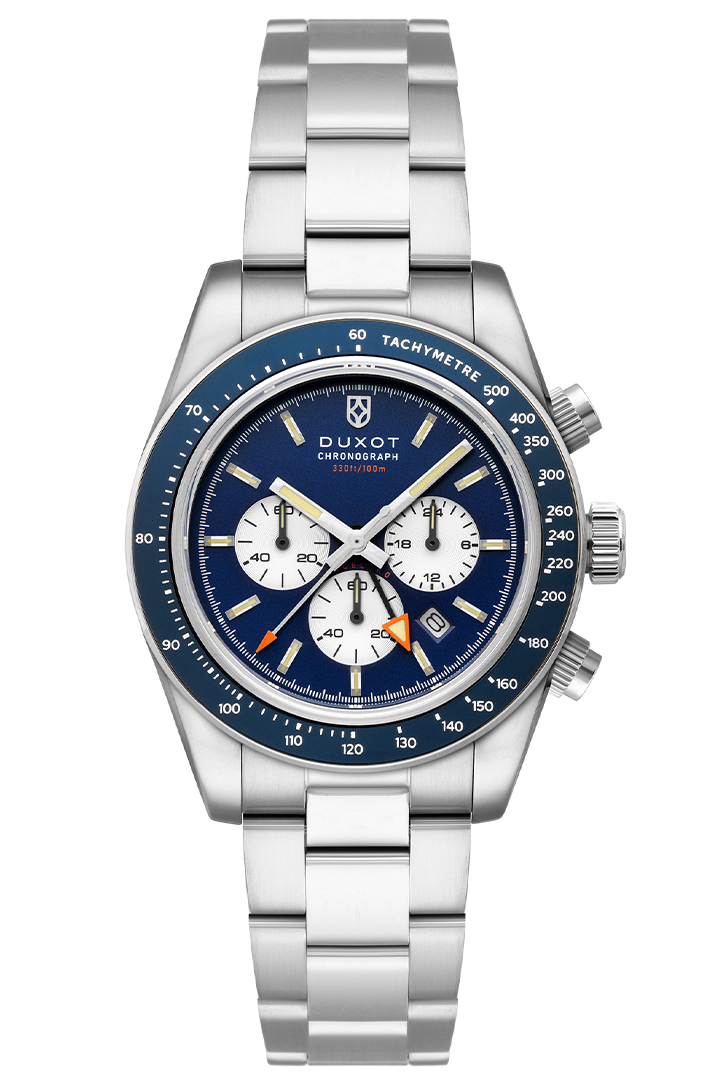 Vitesse Dual Time Chronograph Blue / Stainless Steel Blue Dial
