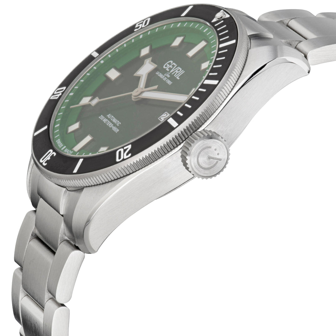 Yorkville Gevril Men's Yorkville Green Dial Sellita SW200 Swiss Automatic Unidir