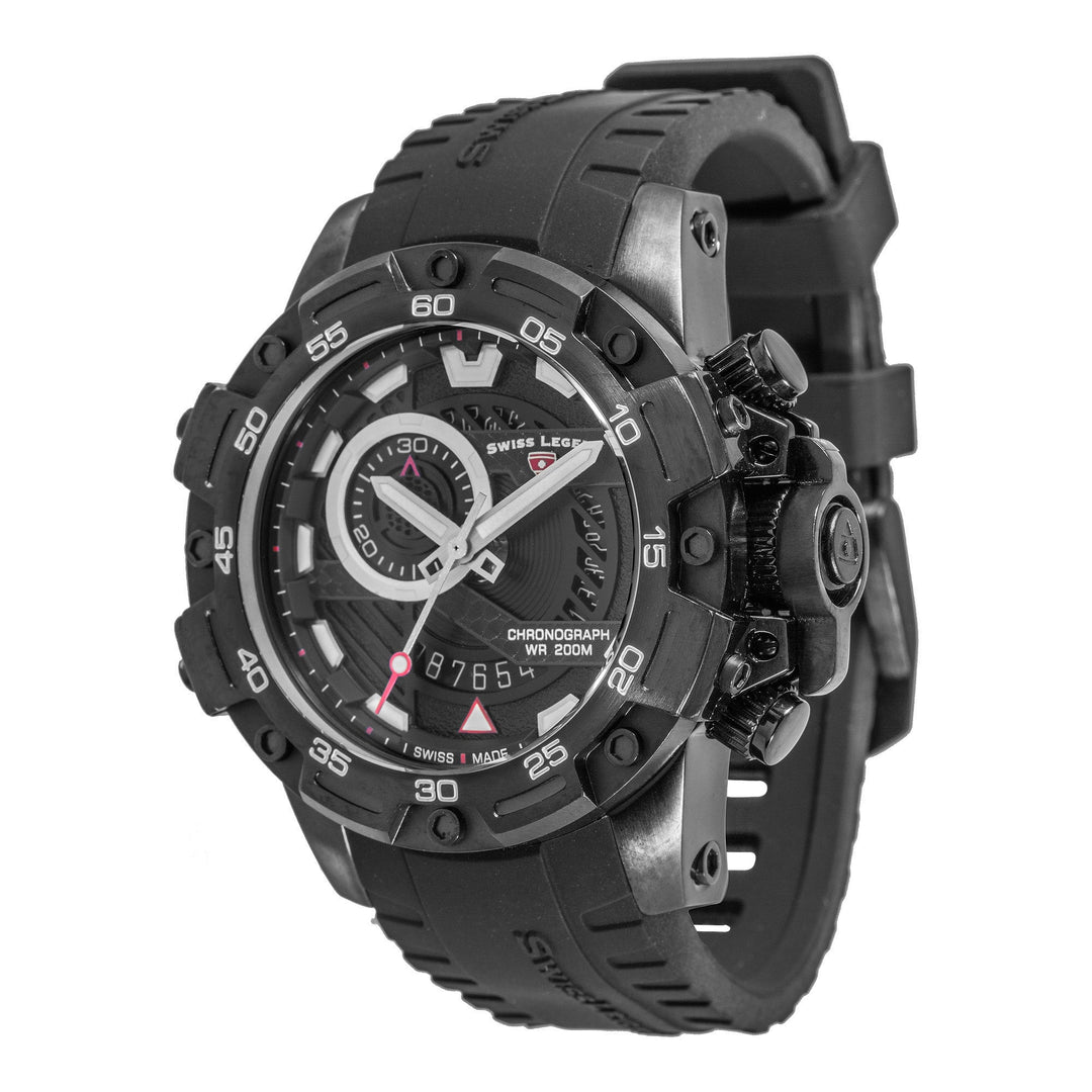 Orca Chronograph Black Dial / Black Strap | Black Dial