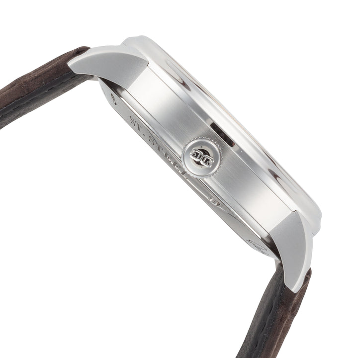Senator Excellence Panorama 42mm / White / Brown White Dial