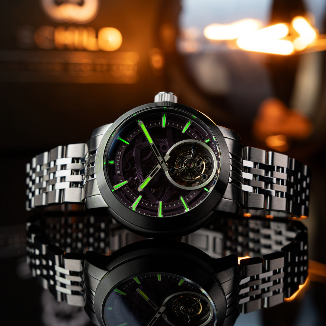 Heinrich Tourbillon Limited Edition Purple / Steel Stainless Steel | Purple Dial
