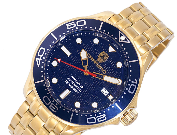 AVATAR-J2 Goldtone/Blue | Blue Dial
