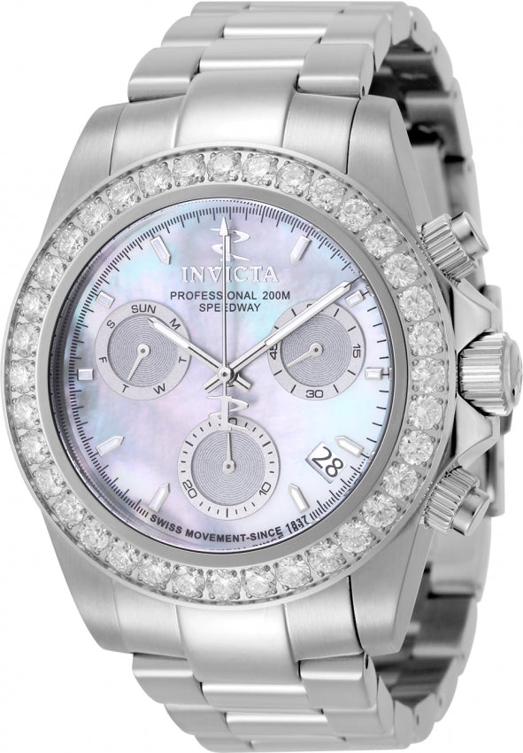 Elite Diamond Mother-of-Pearl dial / Silver Stainless Steel Bracelet Mother-of-P