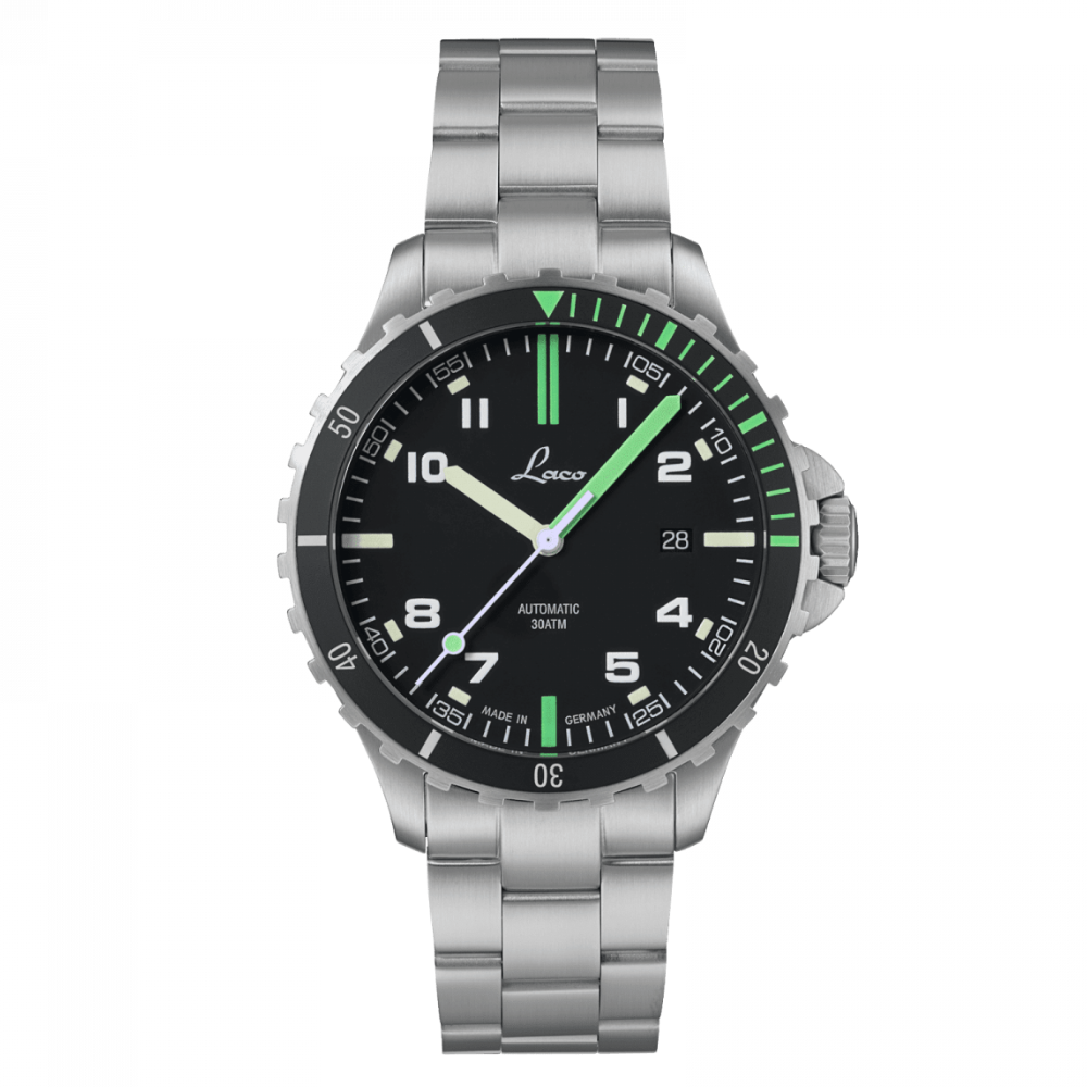 Squad Watch Amazonas 42mm Metal Bracelet Black Dial
