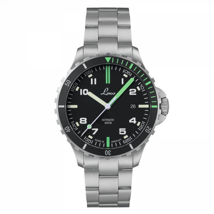 Squad Watch Amazonas 42mm Metal Bracelet Black Dial