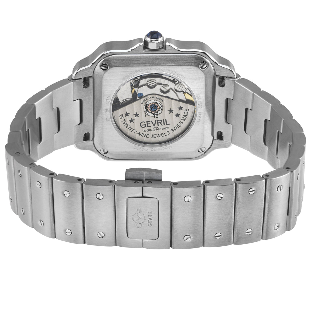 Lusso LX Swiss Automatic, 316L Stainless Steel Case, Black Dial, 316L Stainless 