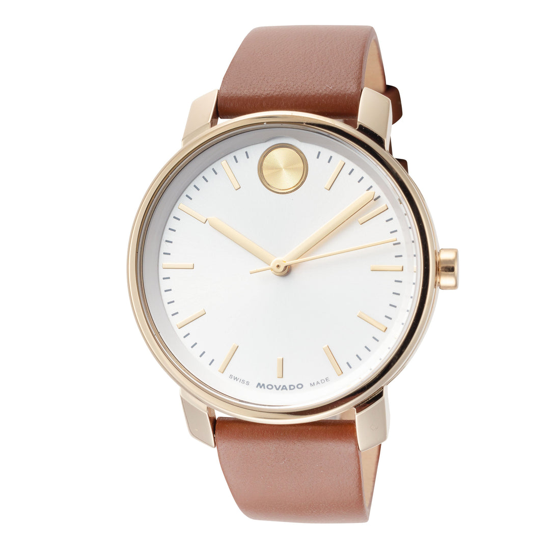Bold 34mm / White / Brown | White Dial