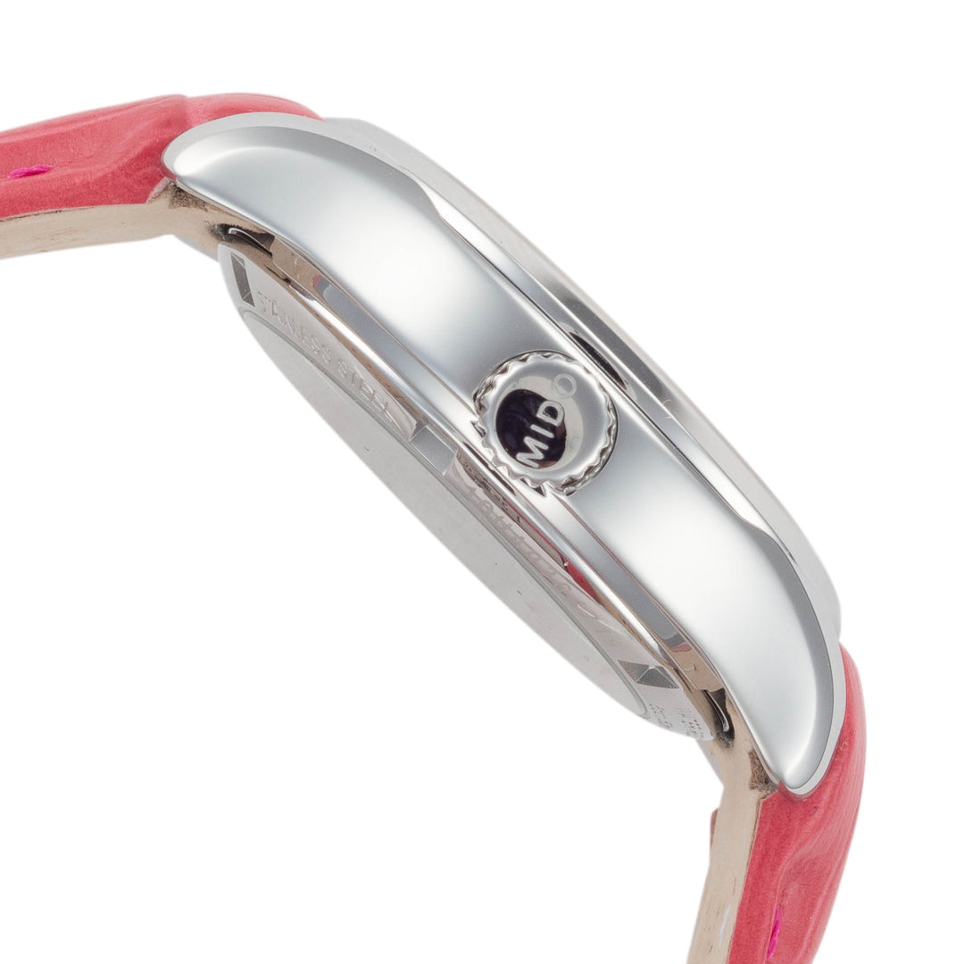 Baroncelli II 33mm / White / Pink | White Dial