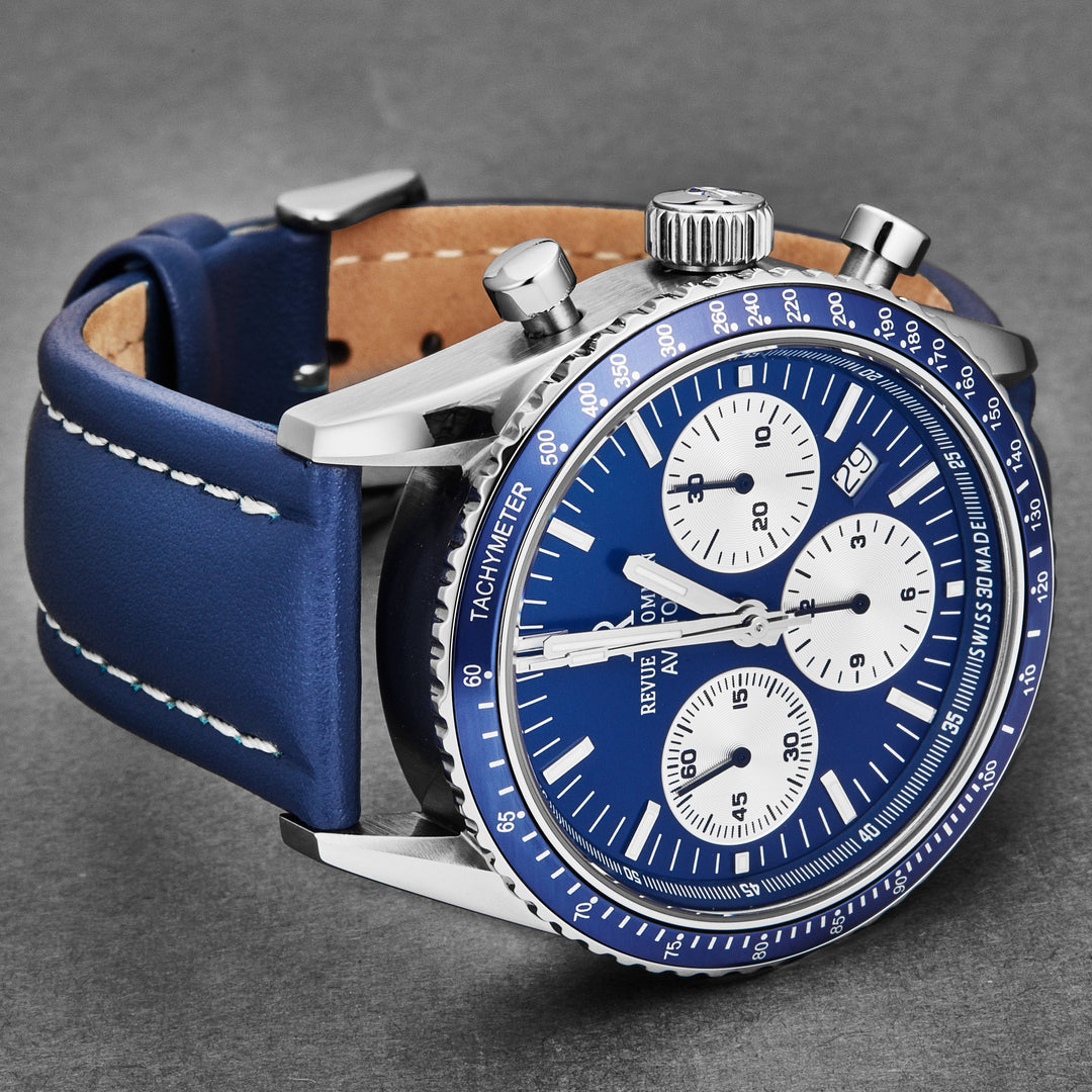 Aviator 17000.6535 / Blue | Blue Dial