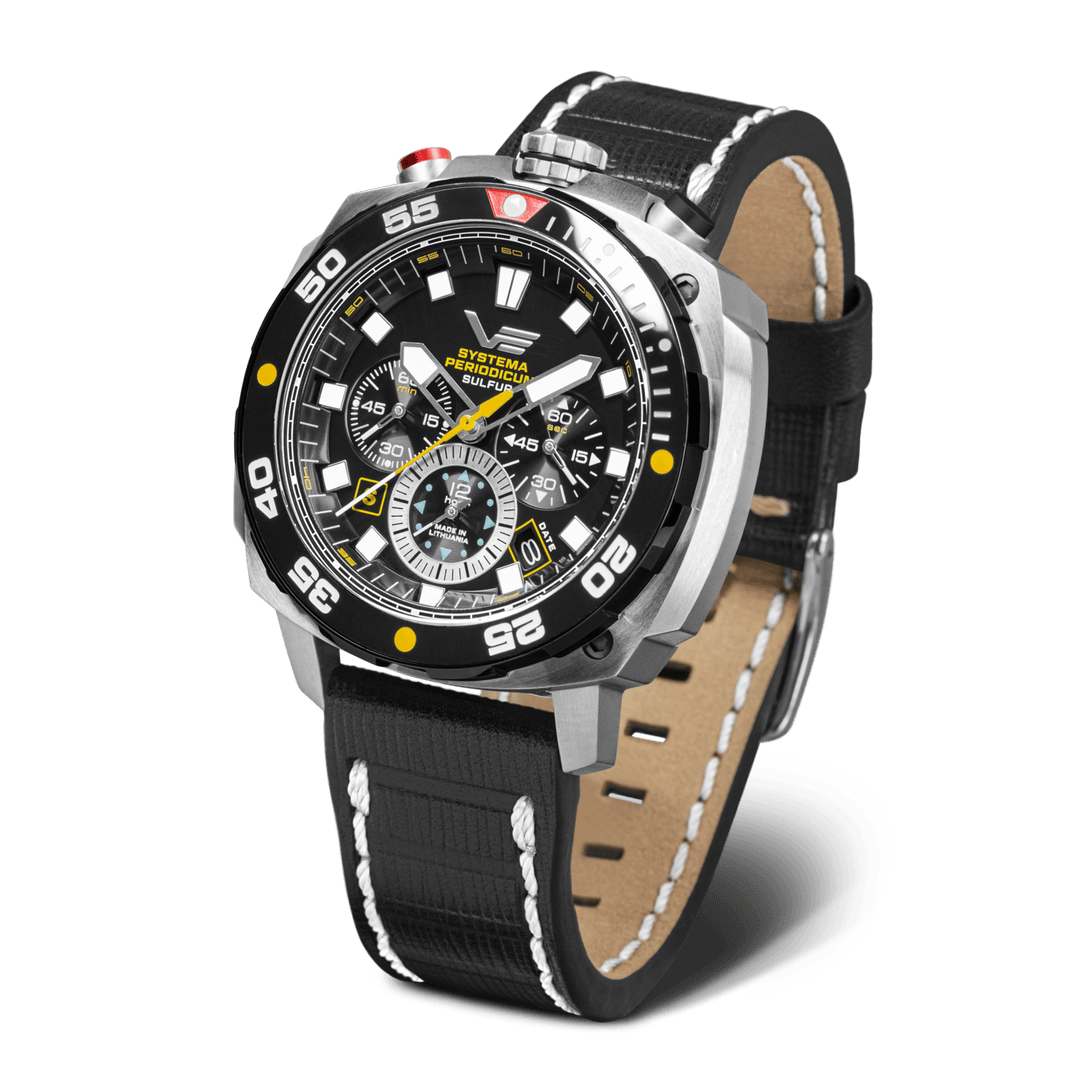 SYSTEMA PERIODICUM Black/Leather Black Dial