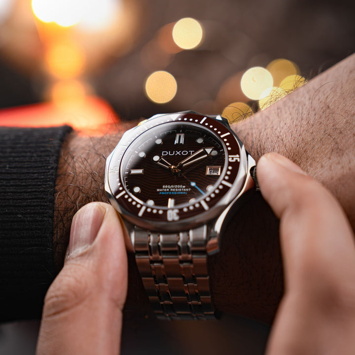 Henri Diver Automatic Brown / Stainless Steel | Brown Dial