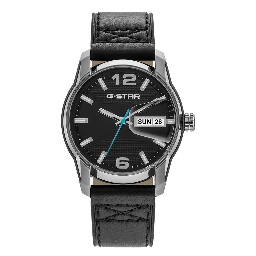 Selvedge Black Dial / Black Leather Strap Black Dial