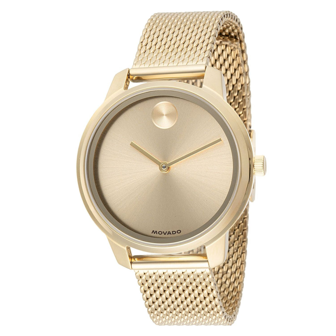 Bold Gold Sunray Dial / Gold-Tone Stainless Steel Mesh Bracelet Gold Dial