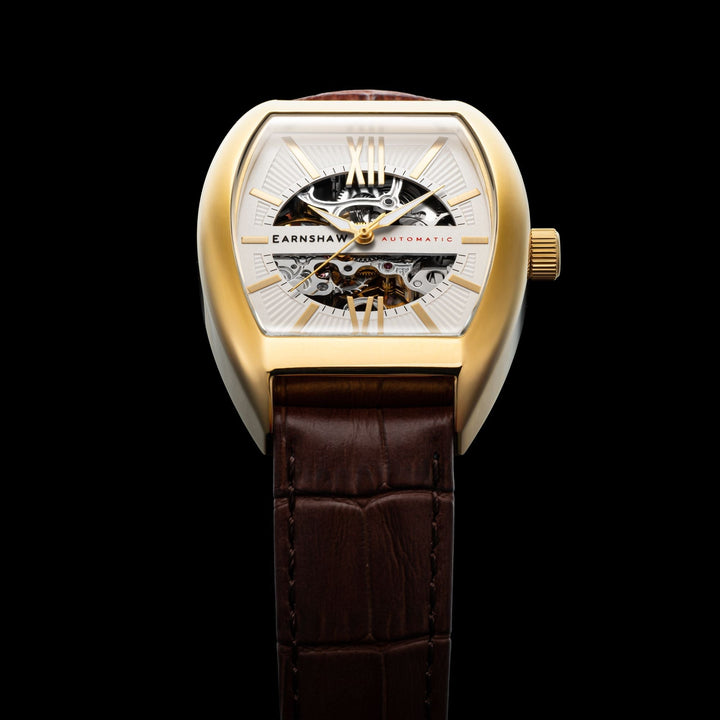 Catton Skeleton Automatic White / Genuine Leather | White Dial
