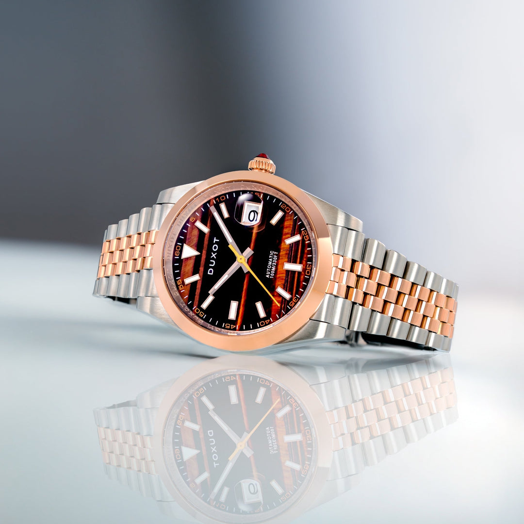 Vezeto Automatic Limited Edition Brown & Rose Gold / Stainless Steel | Brown Dia