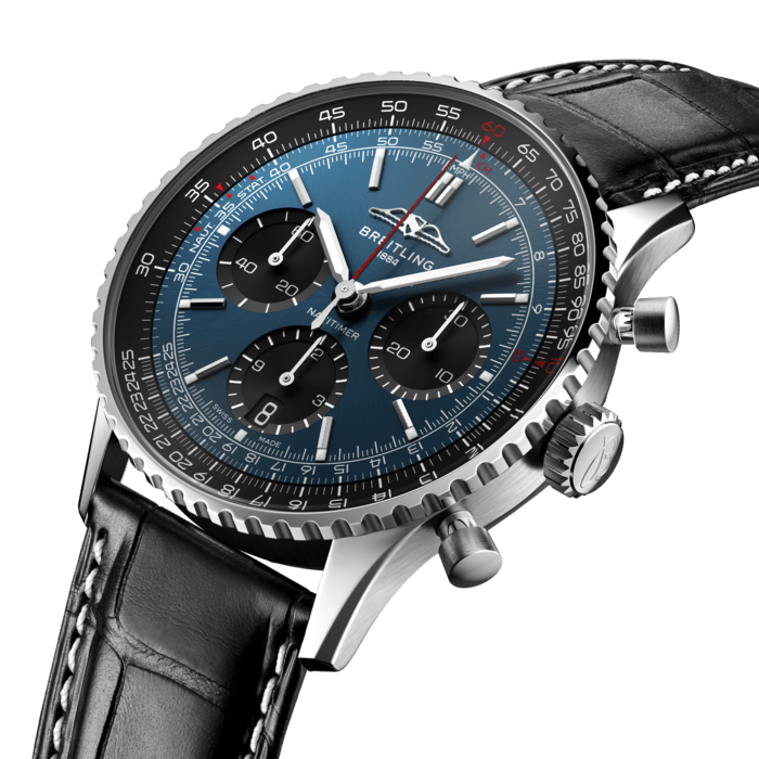 Navitimer B01 Chronograph 41 Black and Blue | Blue / Black Dial
