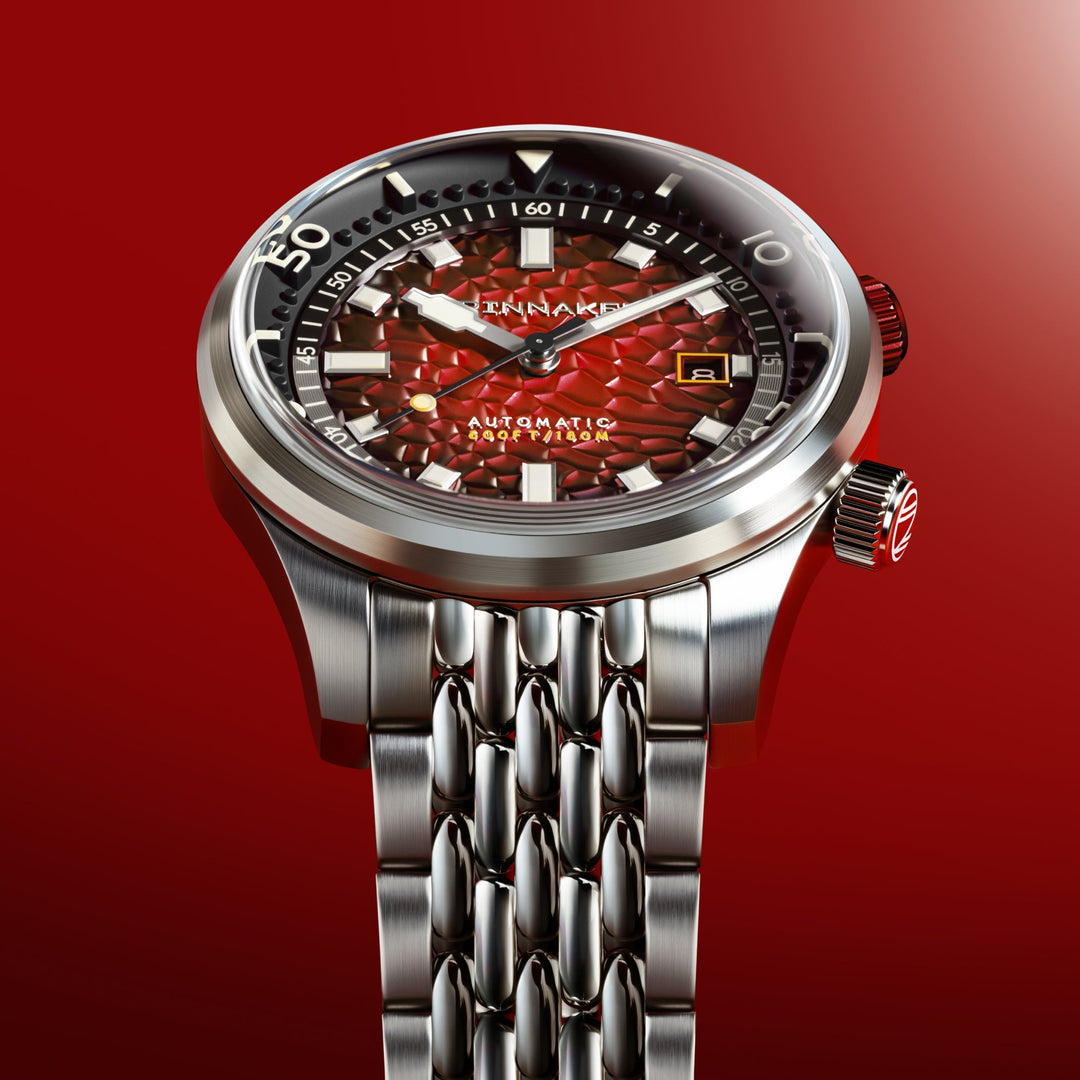 Spinnaker Bradner Automatic Red / Stainless Steel Red Dial