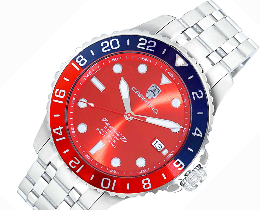 TIME BOLD- X10 RED/BLUE Red Dial