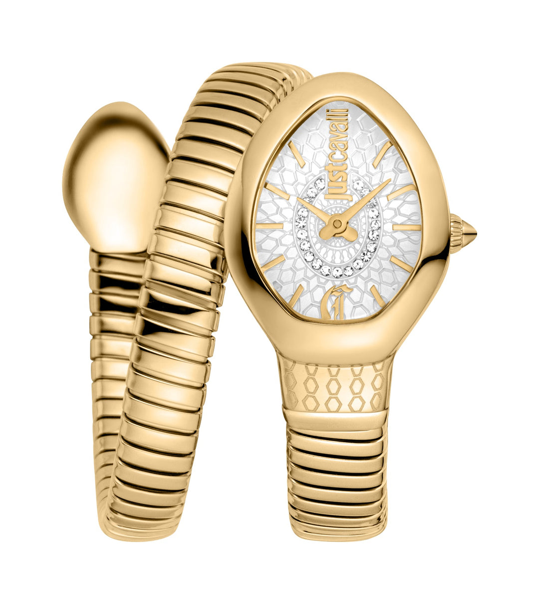 Just Cavalli 22mm / Gold / Silver | Silver Dial
