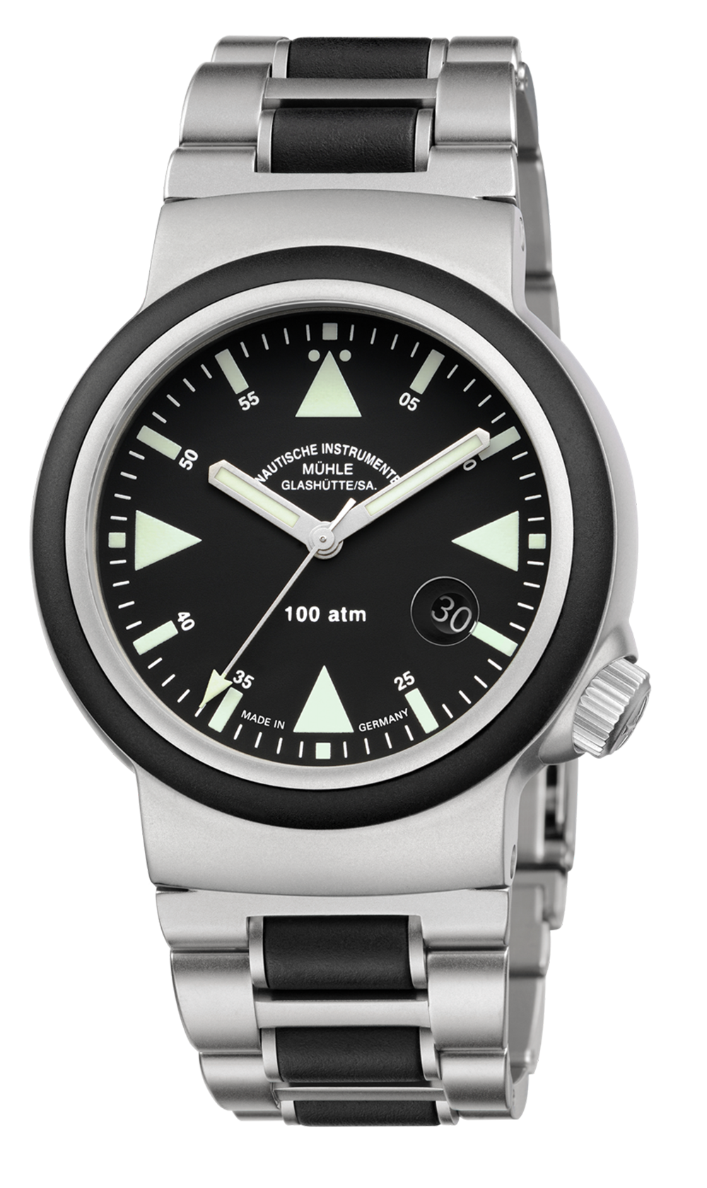 S.A.R. Rescue Timer Black / Bracelet | Black Dial