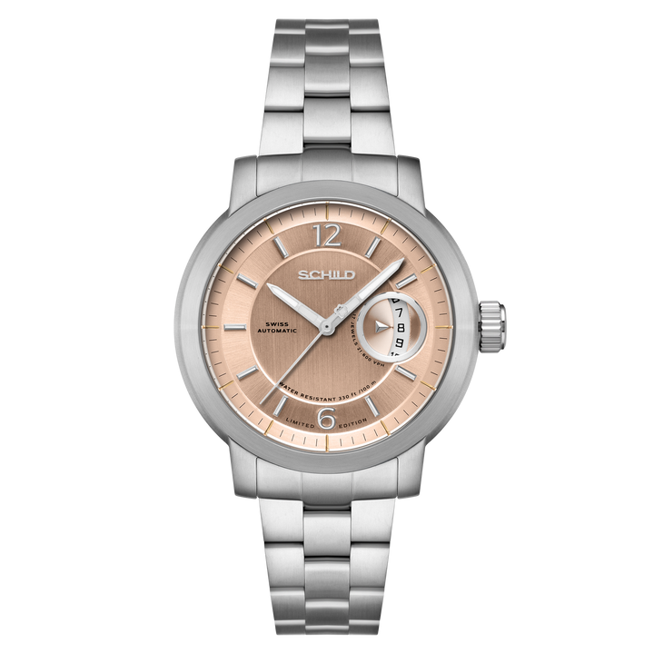 Heinrich Minimal Swiss Automatic Limited Edition Watch Winder Set Champagne / St