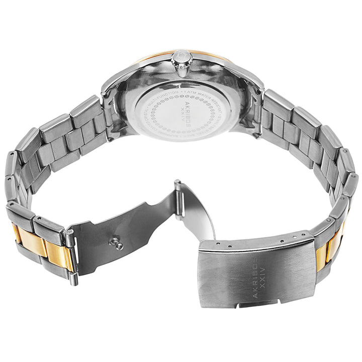 AK787TTG-Casual Silver/Gold/Stainless Steel | Black Dial