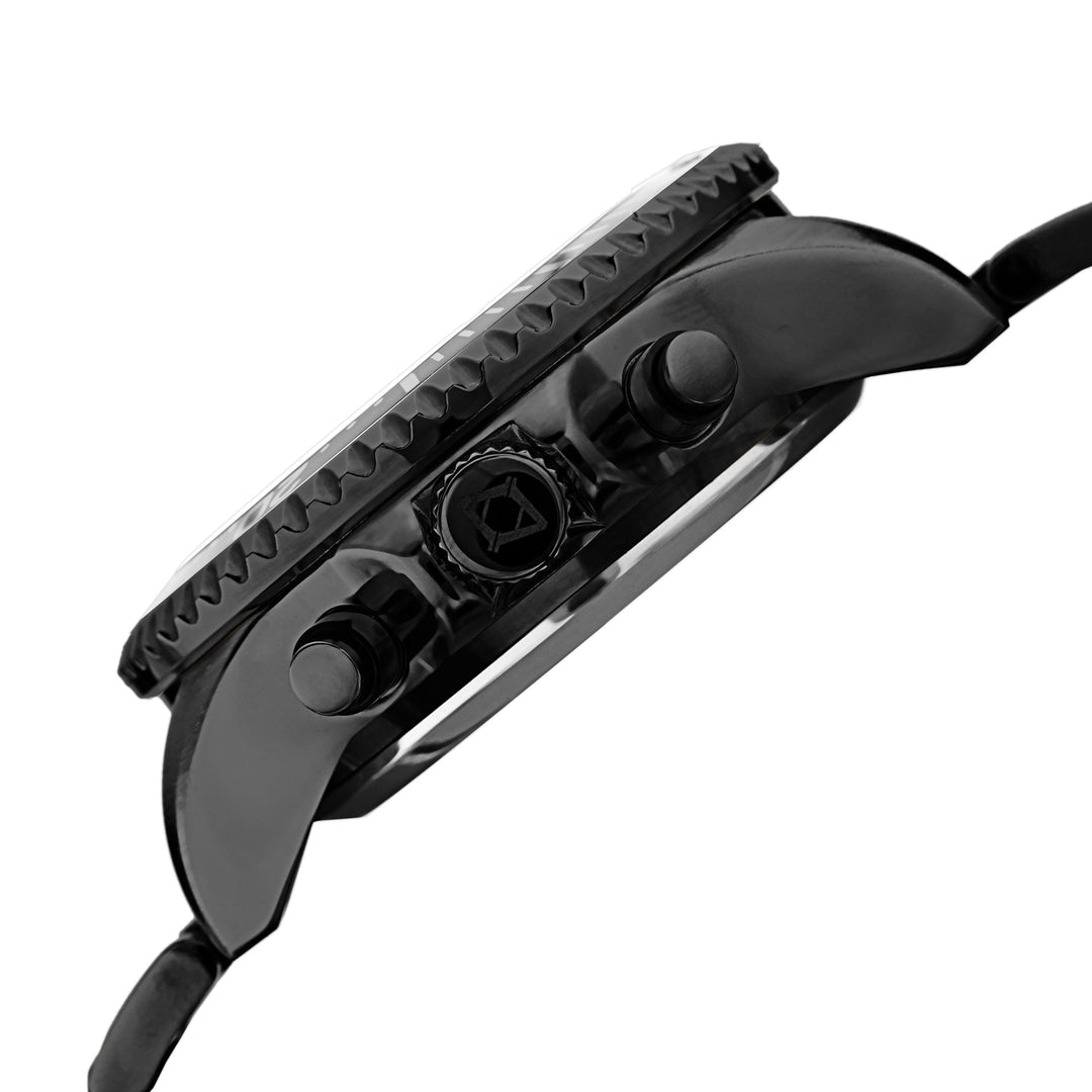 AK1094BK-Sport Black/Stainless Steel | Black Dial