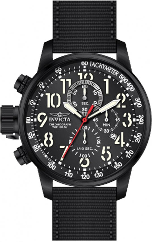 I-Force Chronograph Black Dial / Black Canvas Strap Black Dial