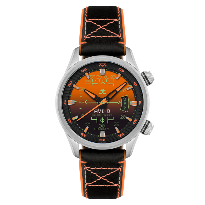 Hud Automatic Orange / Leather | Orange Dial