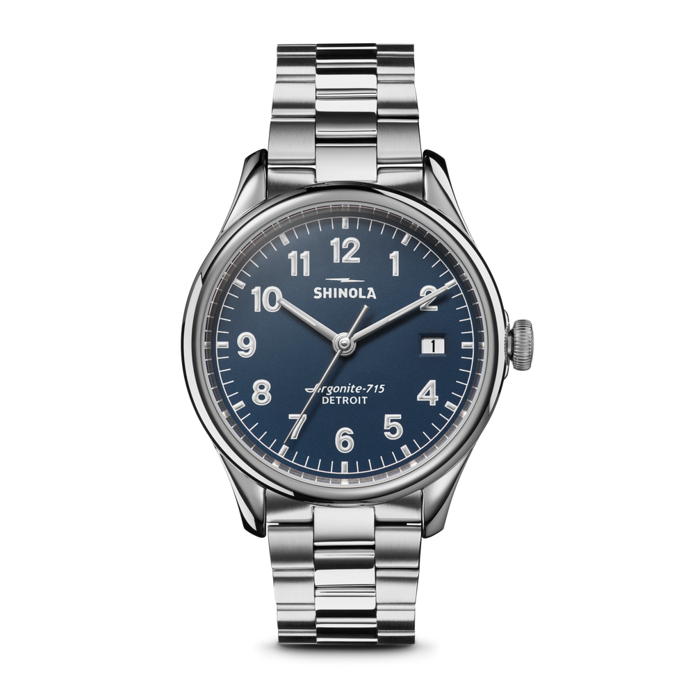 Vinton 38mm Blue | Blue Dial