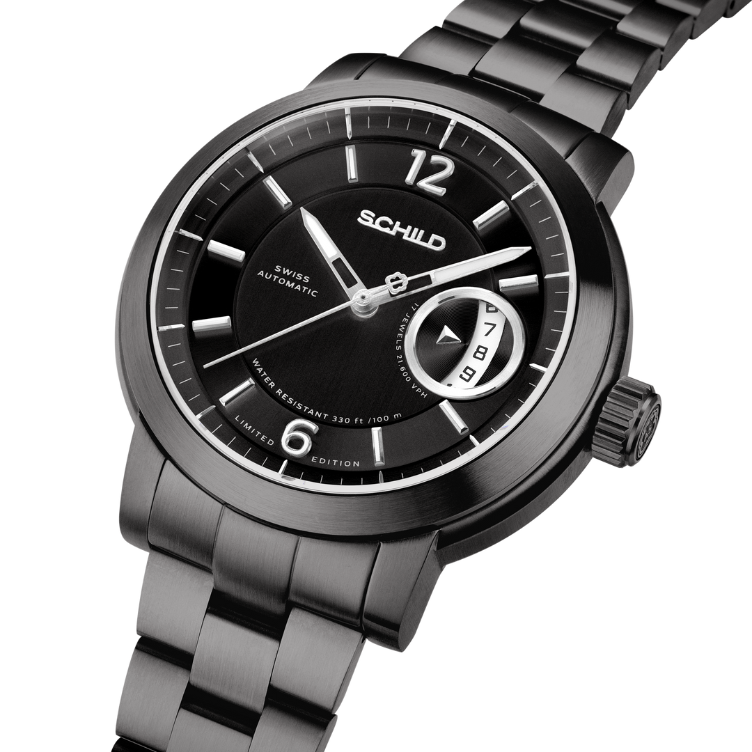 Heinrich Minimal Swiss Automatic Limited Edition Watch Winder Set Grey / Stainle
