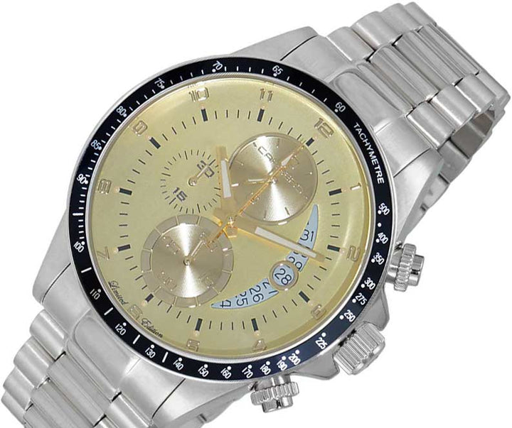 WINNER CIRCLE Yellow-Gold/Black - Silvertone | Yellow Dial