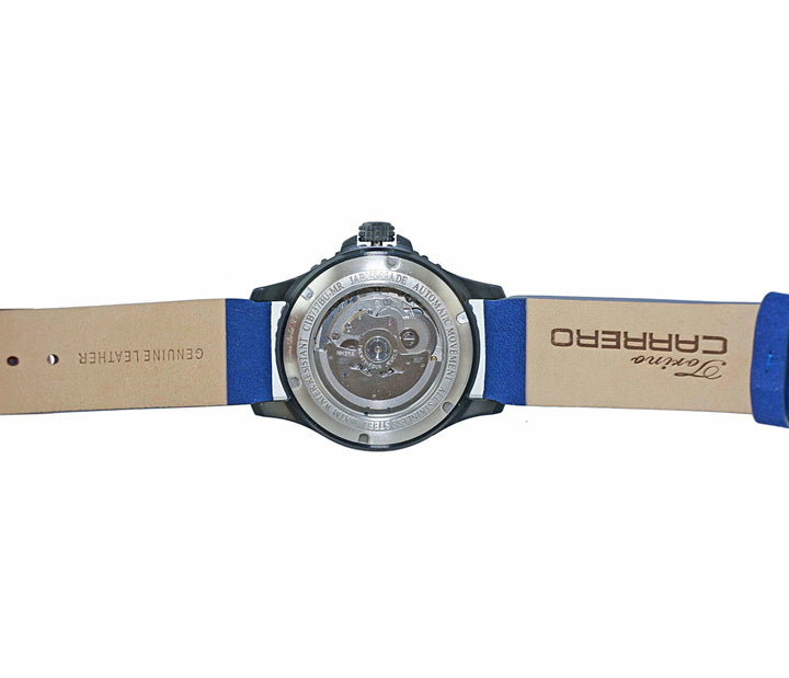 TIME BOLD- X4 BLUE/RED - BLUE SUEDE Red Dial