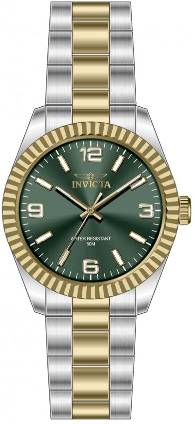 Specialty Green Dial / Two-Tone Silver-Gold Stainless Steel Bracelet Green Dial