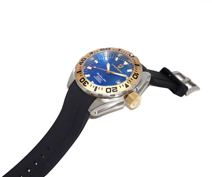 FreeZone-Auto Blue / Gold tone | Blue Dial