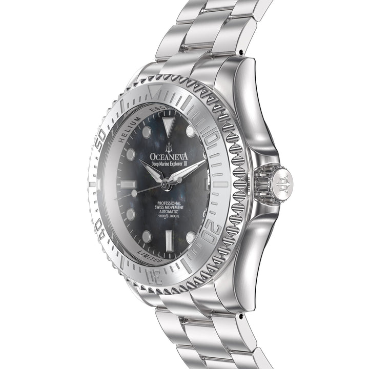 Deep Marine Explorer III Stainless Steel Gun Metal Gray Beze|Gray Dial Watch