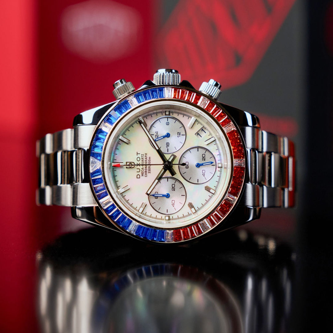 Accelero Rainbow Chronograph White/Stainless Steel | White Dial