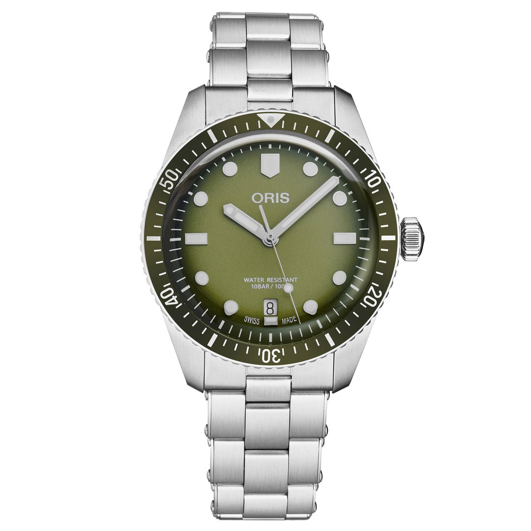 Divers Sixty-Five Green / Stainless Steel Green Dial
