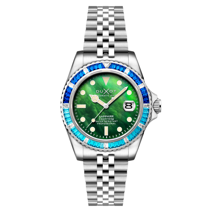 Atlantica 40 Rainbow Automatic Green / Stainless Steel | Green Dial
