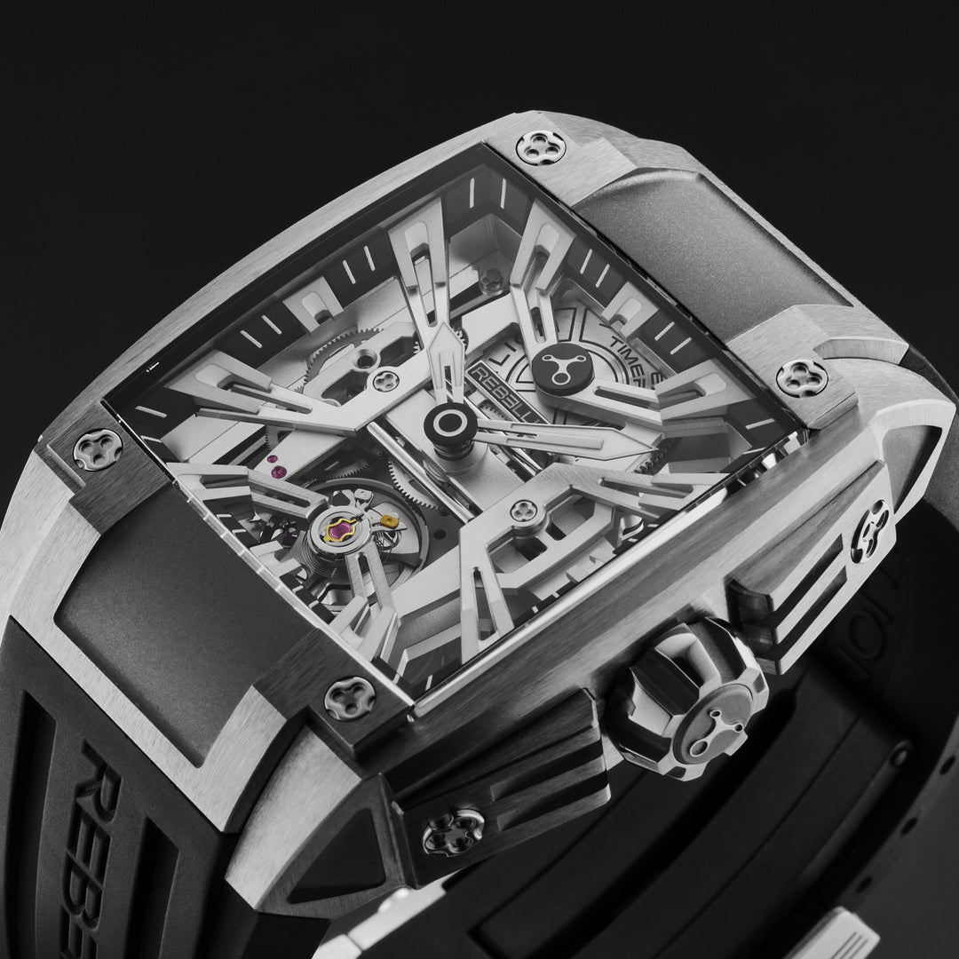 Re-Volt RBREV2H.TI.RHBK / Gray Skeletonized | Gray Skeletonized Dial