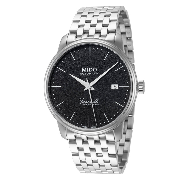 Baroncelli Heritage Black Dial / Stainless Steel Bracelet Black Dial