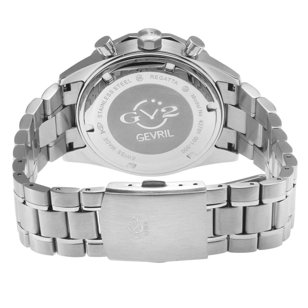 Regatta GV2 Swiss Quartz,Tide cycle indicator, Blue dial, 316L Stainless Steel B
