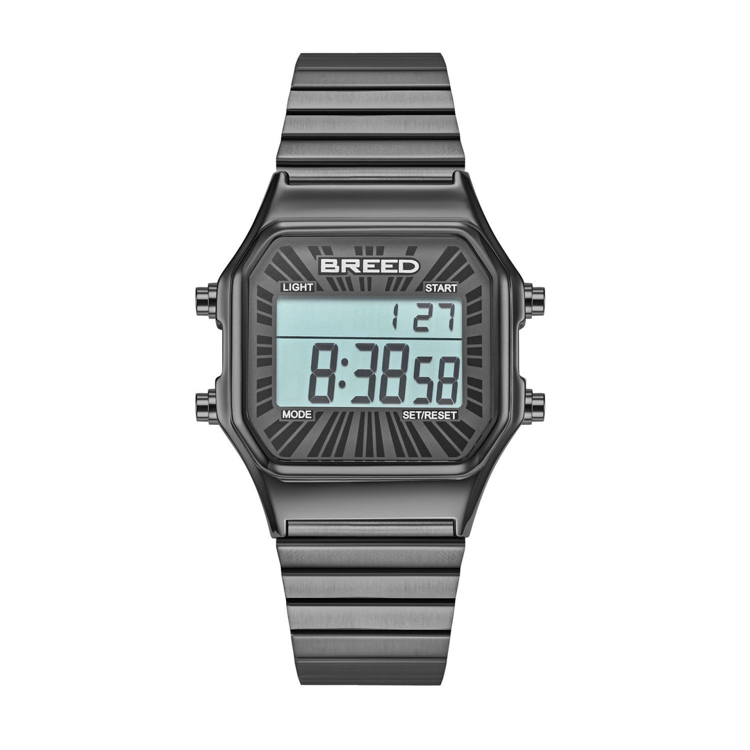 Terra Digital Watch w/ Backlight/Timer Black Black Dial
