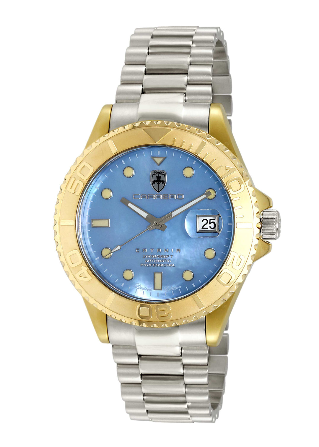 Catania MOP Goldtone - Blue/ SS Blue Dial