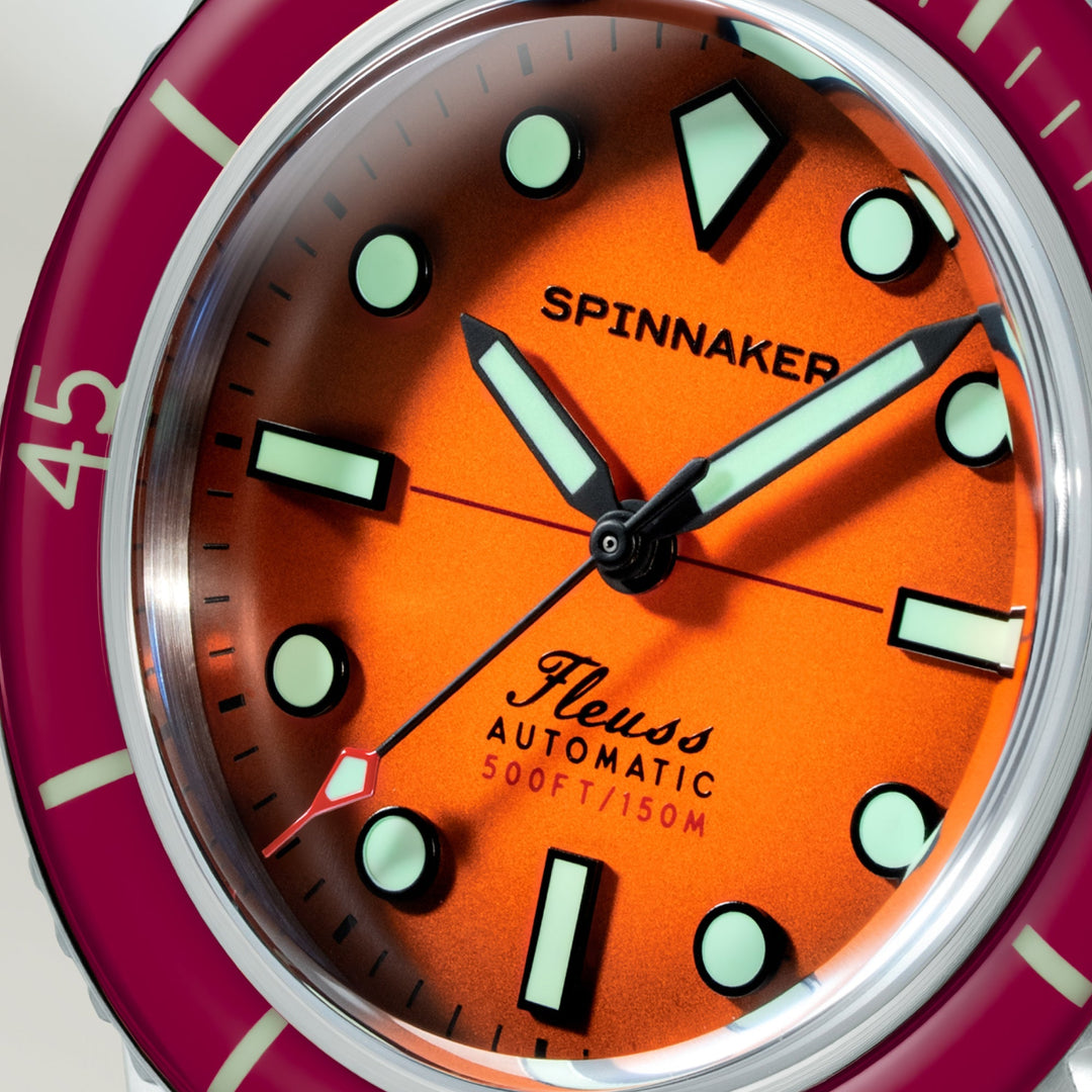 Fleuss 40 Automatic Orange / Stainless Steel Orange Dial