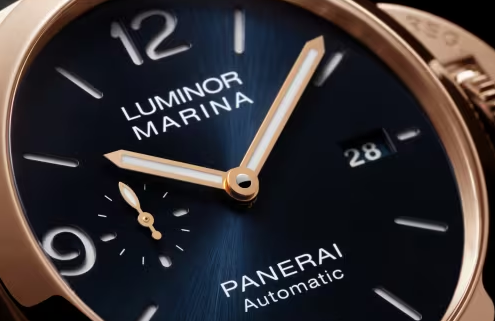 Luminor Marina Goldtech Blue Leather | -------------- Dial