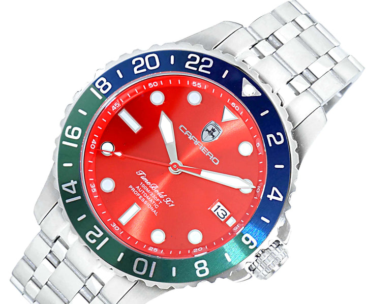 TIME BOLD- X10 BLUE-GREEN/  RED DIAL Red Dial